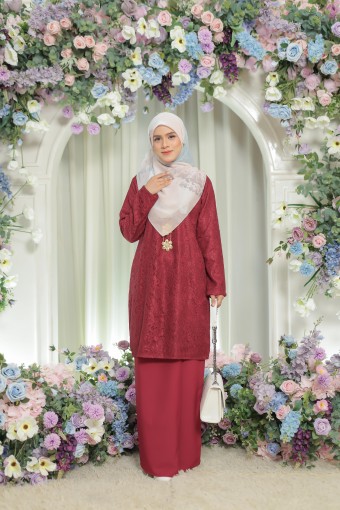 Aneesa - Heart Maroon