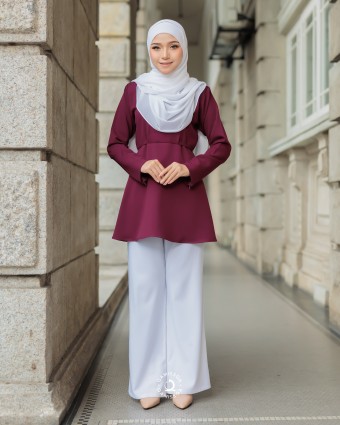 Blouse Wardina - Maroon