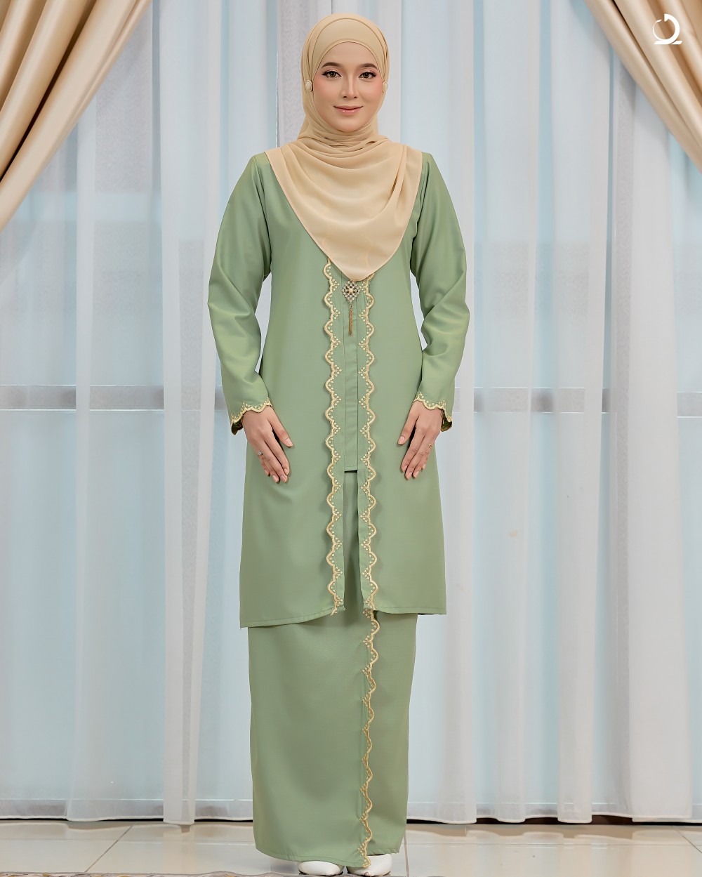 Nasreen II - Sage Green
