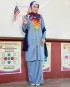 Merdeka Nasreen II - Ash Blue