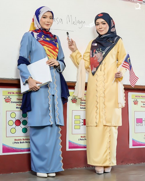 Merdeka Nasreen II - Ash Blue