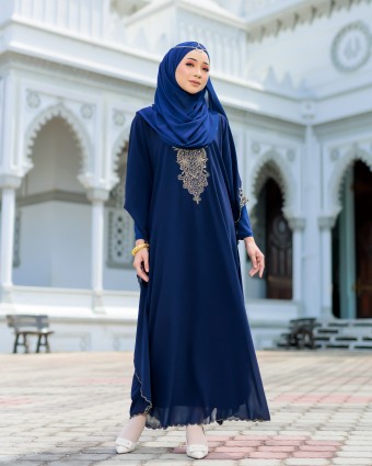 Marwah Kaftan - Dark Blue
