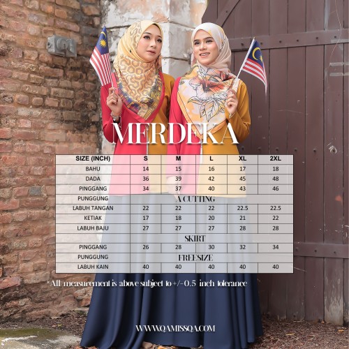 Merdeka Edition - Top & Skirt