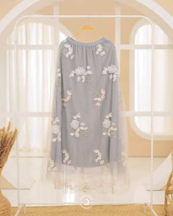 Kuntum Skirt - Light Grey