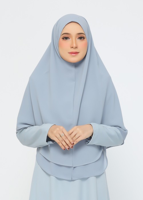 Tudung Umrah -Dusty Blue