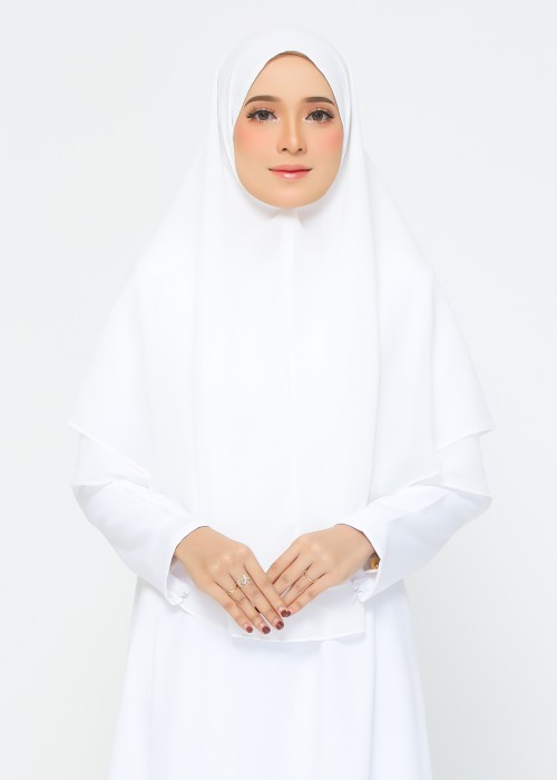 Tudung Umrah - Ihram White